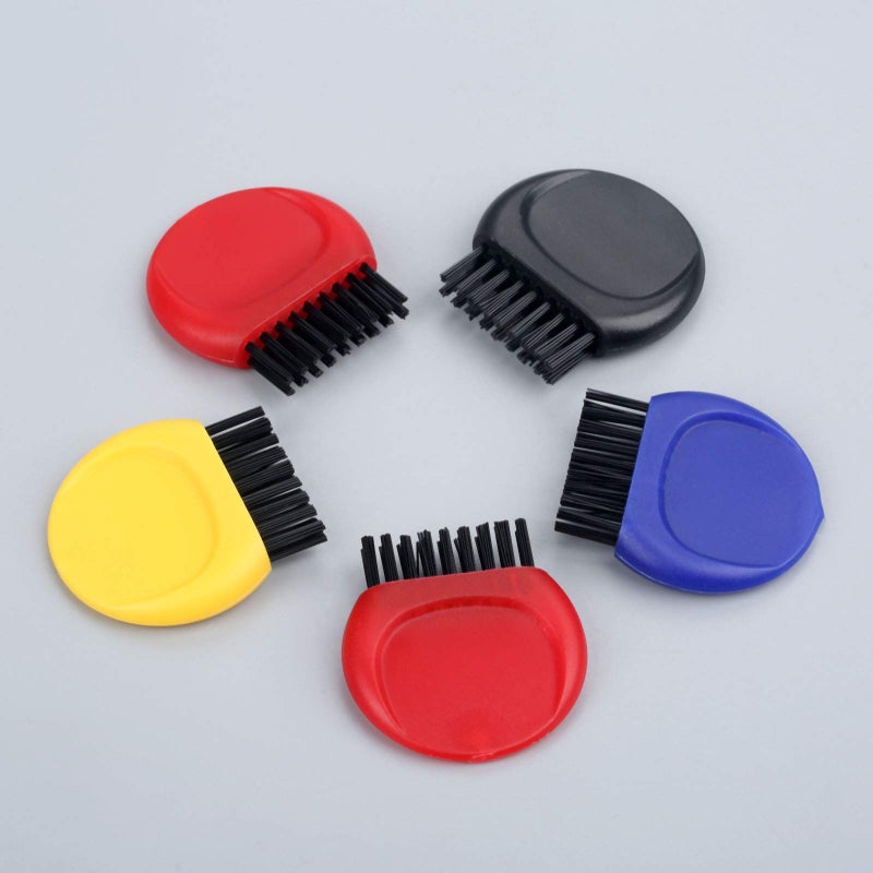 MUXSAM Pocket Golf Club Groove Brush Mini Golf Club Brushes Portable Soft D-Brush 5-Pack Color Random for Cleaning Golf Heads Golf Ball Shoes - Image 4